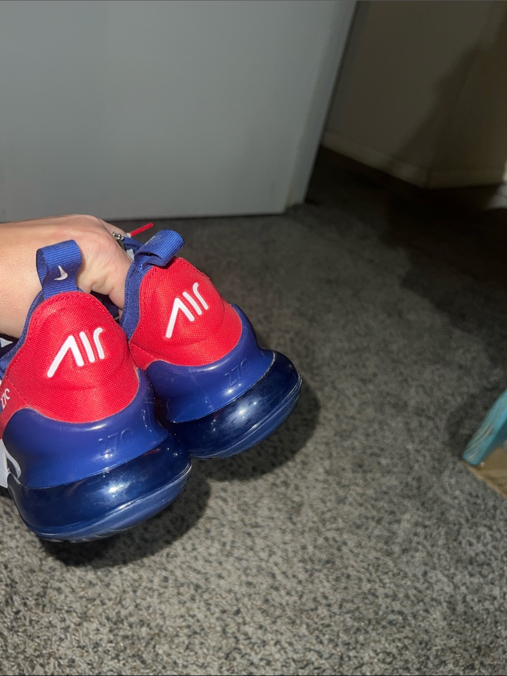 Nike Air Max 270 GS “USA/Olympic” size 4y/ woman’s 5.5. LIKE NEW - Picture 6 of 6